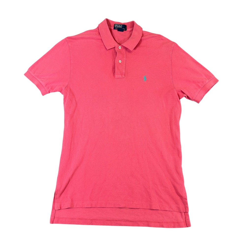 Polo Ralph Lauren Mens Pink Short Sleeve Cotton Pique Polo Shirt Size M